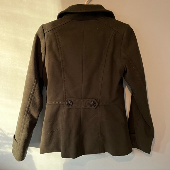 H&M Olive Green Pea Coat - Picture 11 of 12